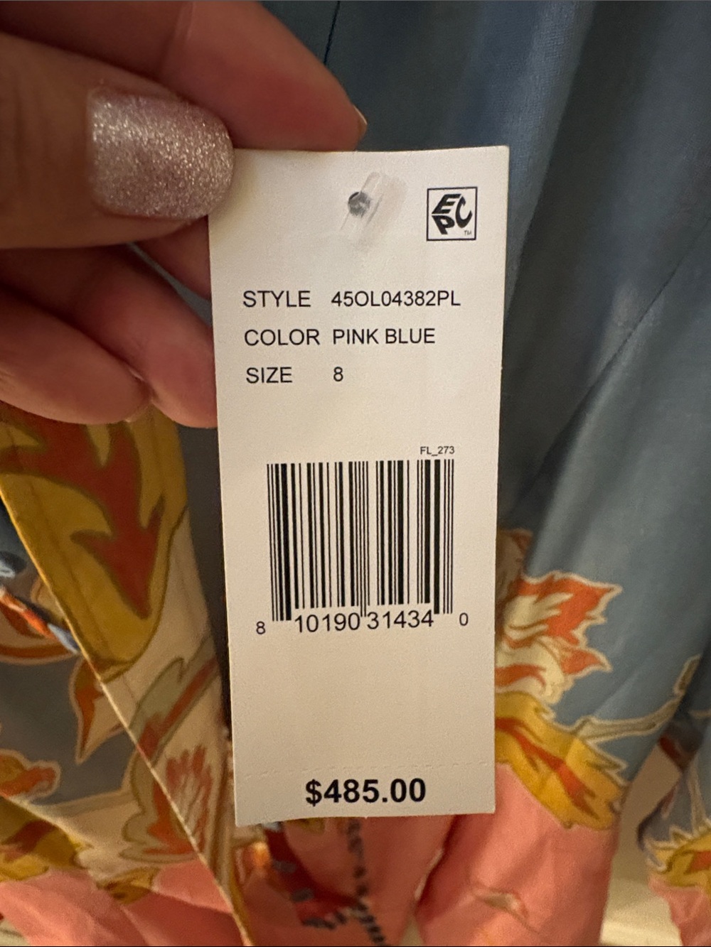 Mestiza Valencia Pink & Blue Dress size 8 - Picture 7 of 7